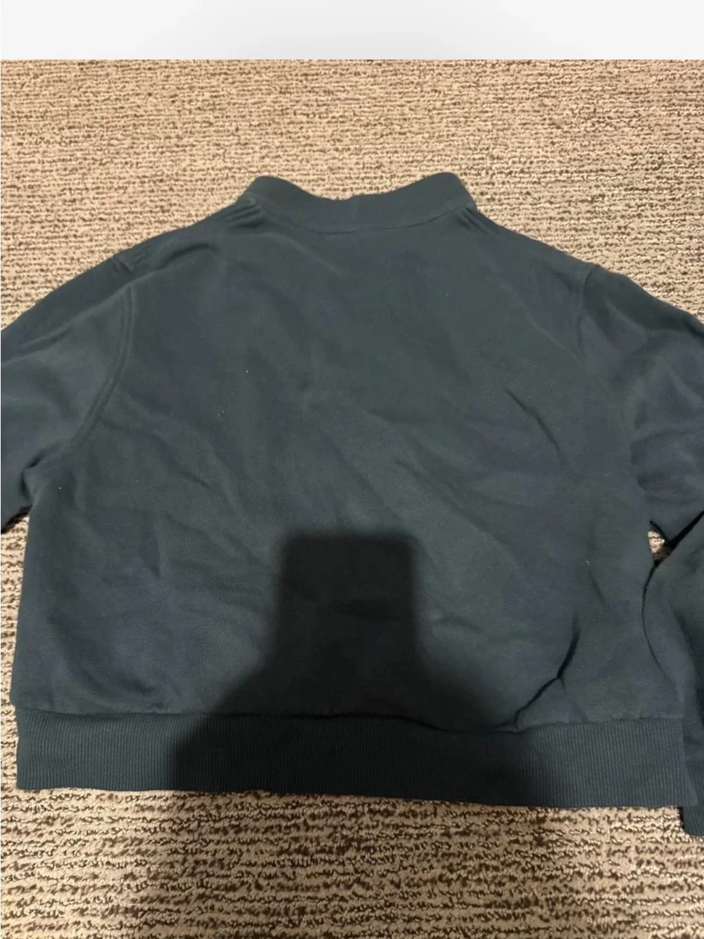 Nike Kids Black Half-Zip Teddy Pullover Jacket